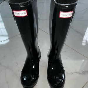 Black size 4boys/5girls Hunter Rainboots